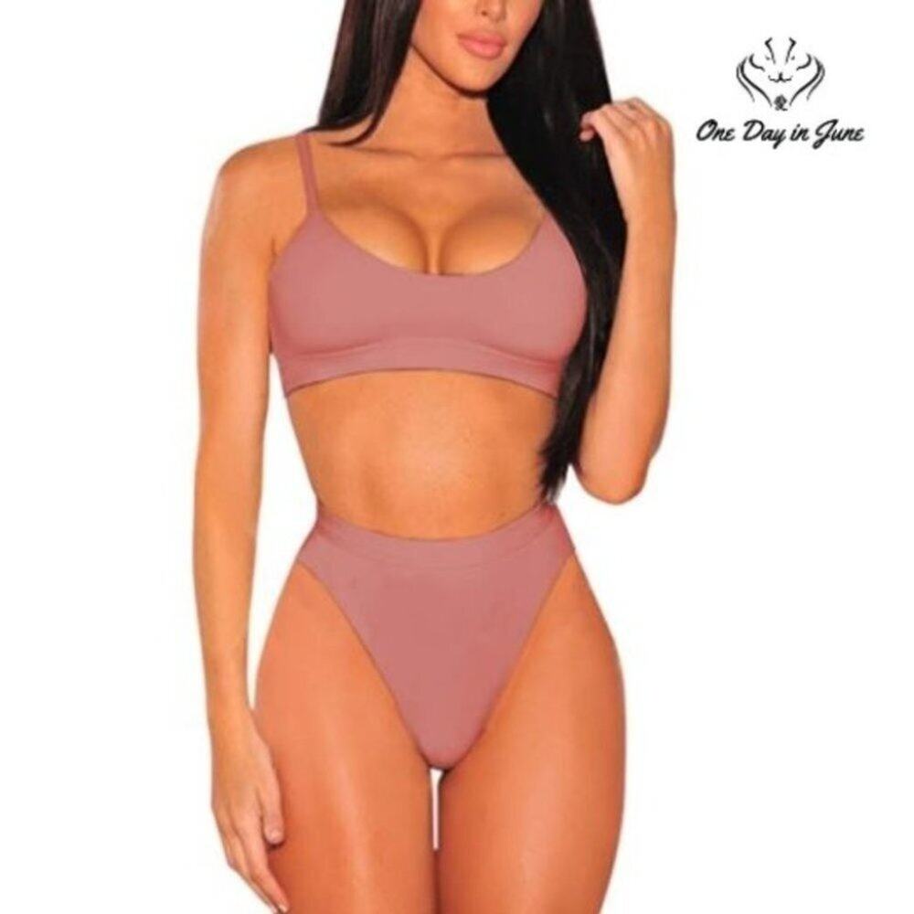 Pink Queen High Cut Cheeky Bikini Size M
